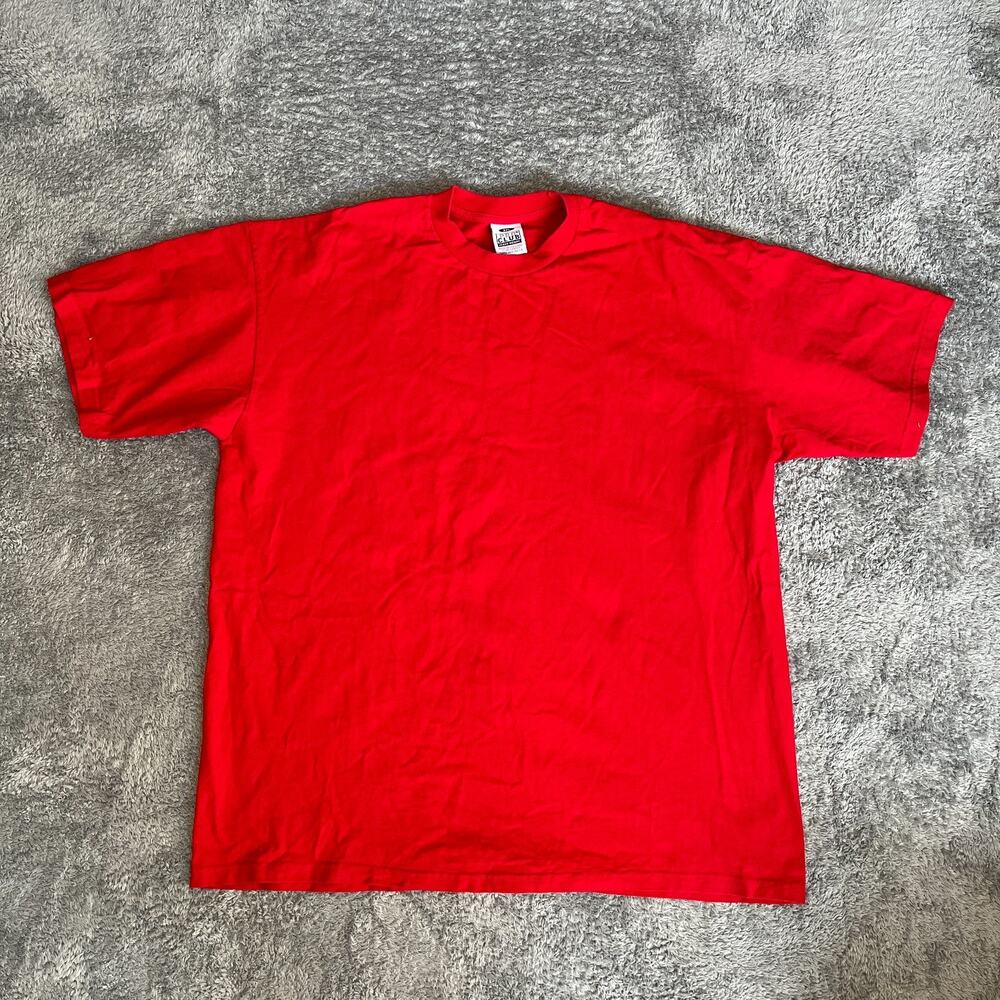 Pro Club Red Short Sleeve Crew Neck Cotton Heavyweight T-Shirt Men's Size 3XL
